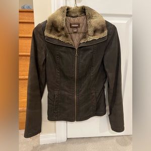 Brown Suede leather jacket